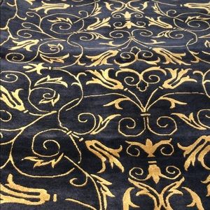 Indo Silk & Wool Area Rug 4x6